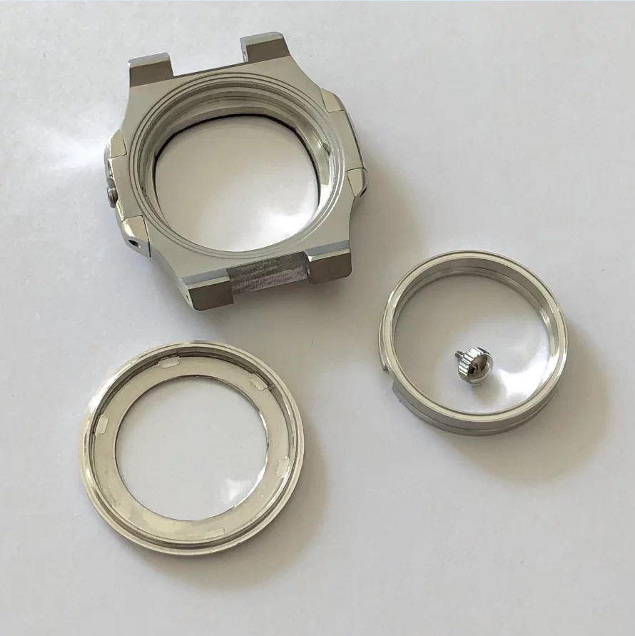 41mm Nautilus Watch Case Sapphire Crystal Fit ETA2824 Automatic Movement