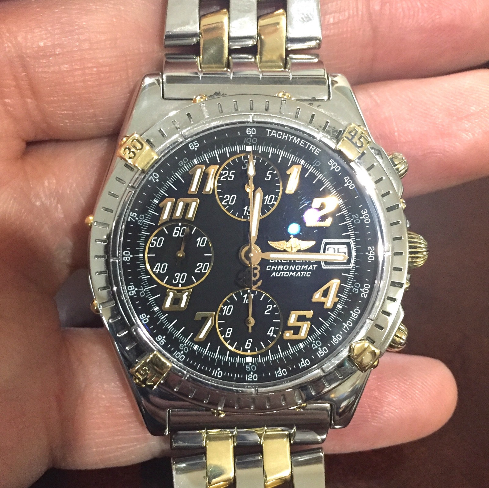 HD Clear Protectors for Breitling Chronomat anti-scratch, Bezel n Sides 2 Sets!