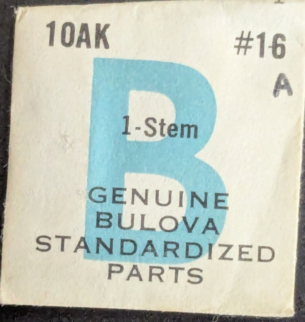 NOS NEW Genuine Bulova Cal. 10AK # 16A Winding Stem – Watch Part