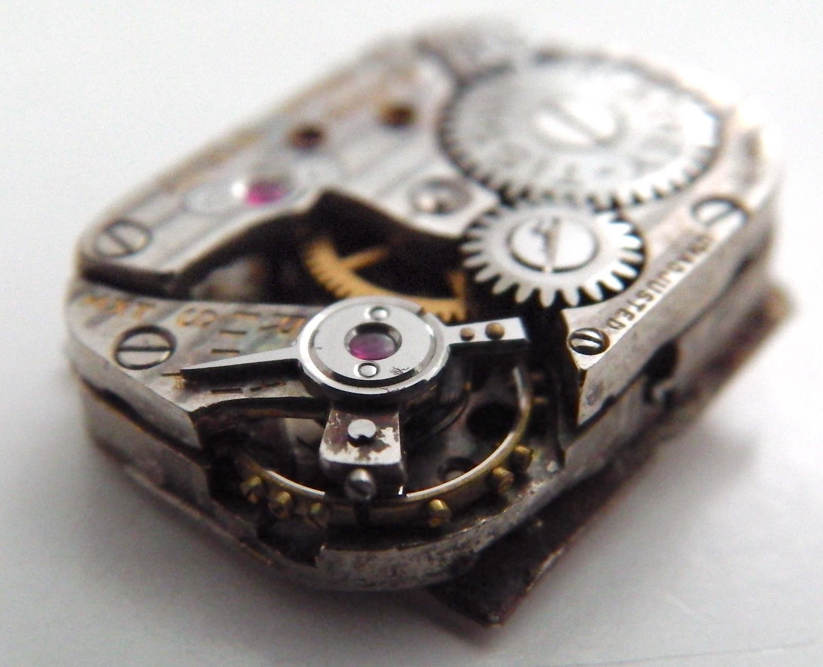 Mathey Tissot Vintage Swiss Watch Movement. With Dial & Hands. Parts or Repair