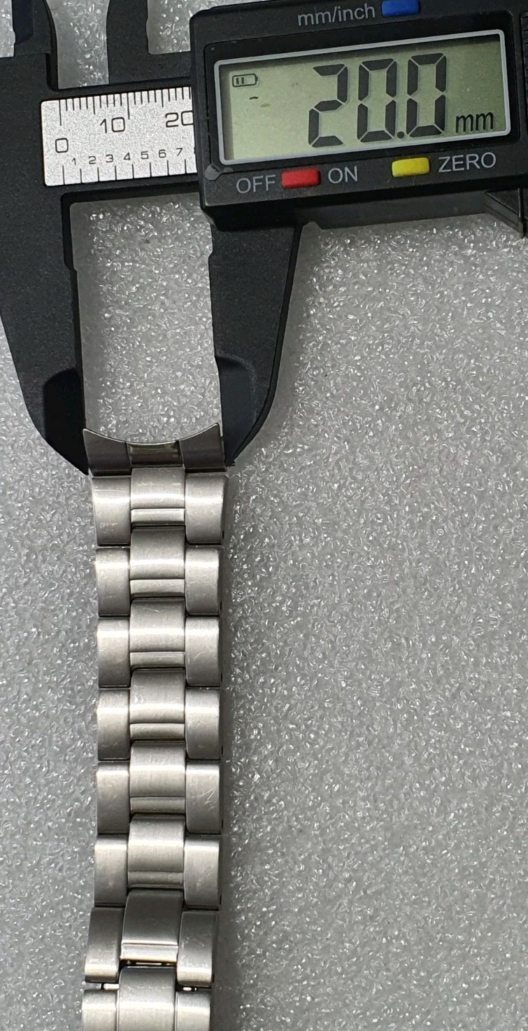 Seiko Chronograph 7T92-0MF0 Stainless Steel Bracelet M01M-T.I Genuine 20mm/2.0cm