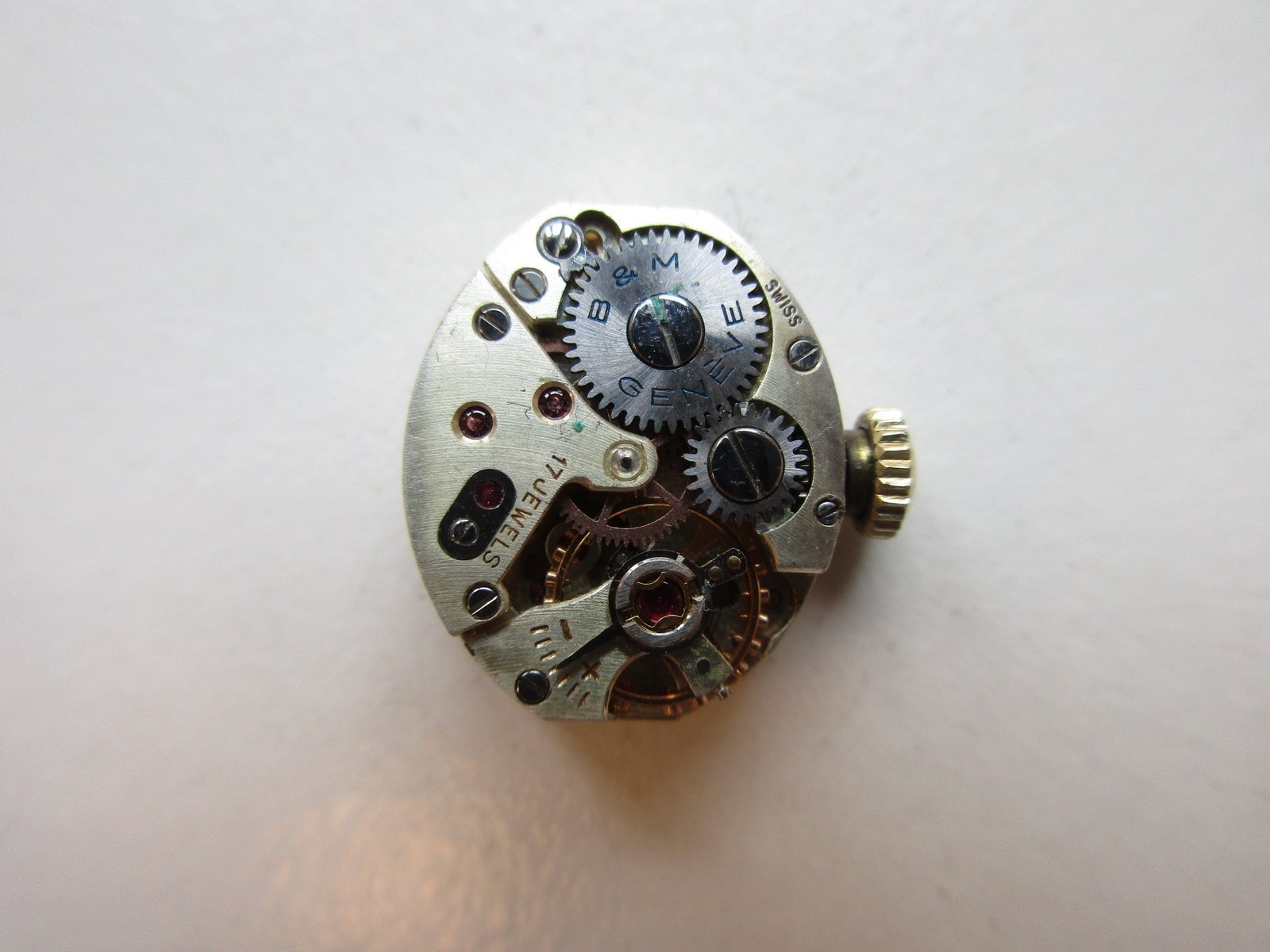 AS A. Schild cal. 1012 Swiss watch movement – B&M dial – running