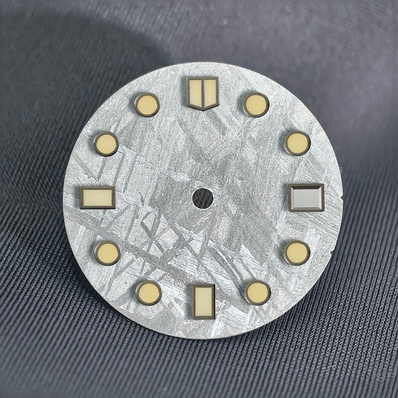 DS Natural Real Meteorite Dial 28.5MM NH35/34 Personalized custom logo and text