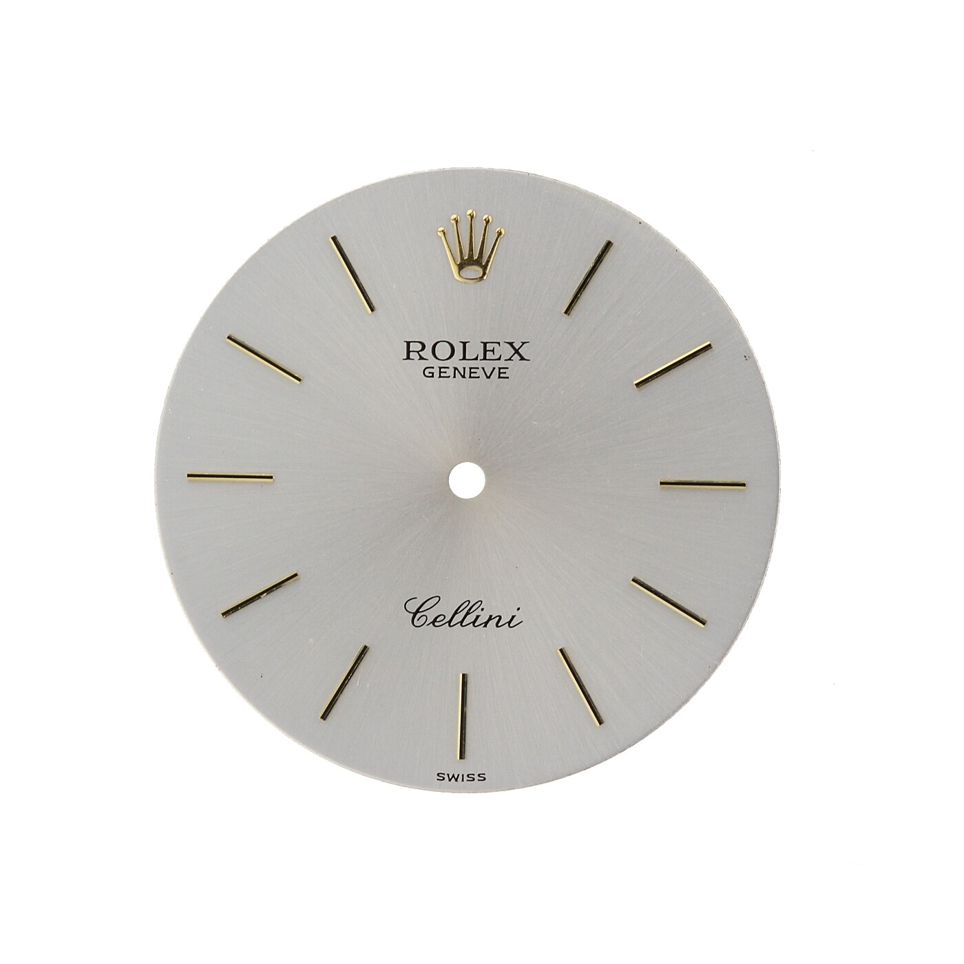 Mint Original Rolex Dial Cellini Classic Diameter 30mm Slate Silver/gold sticks