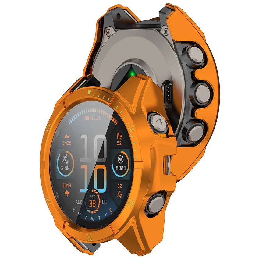 Watch Case Cover Tempered Screen Protector For Garmin Fenix 8 Solar Smart Watch