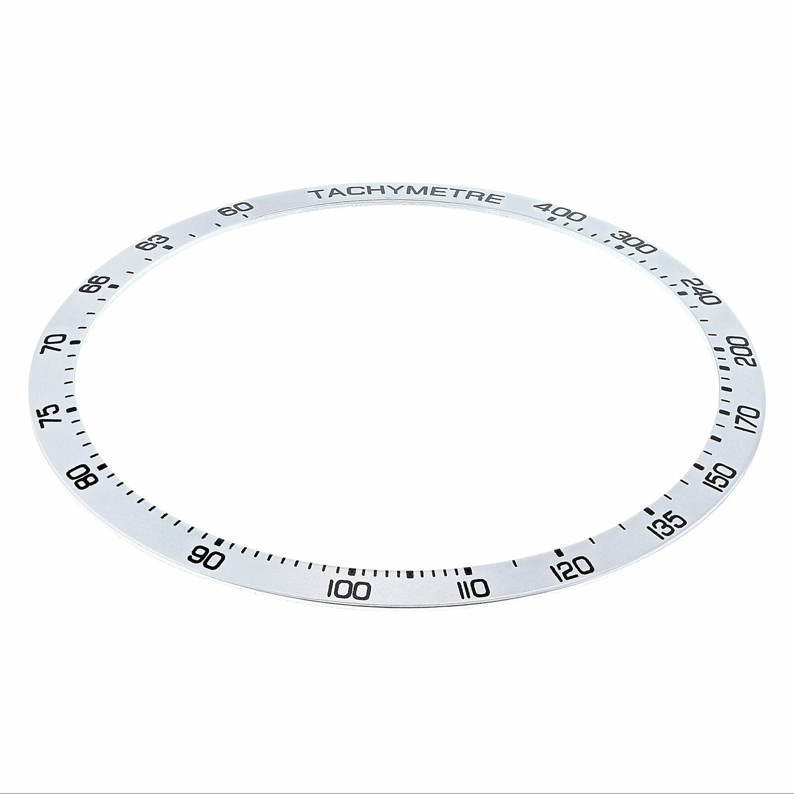 BEZEL INSERT FOR TAG HEUER GRAND CARRERA CV2A10 CALIBRE 16 CV2A11 CHRONO SILVER