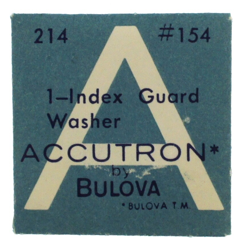 NEW Bulova Accutron 214 Watch Part 154 Index Guard Washer NOS Genuine Repair
