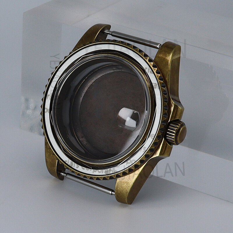 40mm Retro Bronze Modify SUB GMT Mod Watch Case nh35 For Seiko nh34 36 nh38 nh72