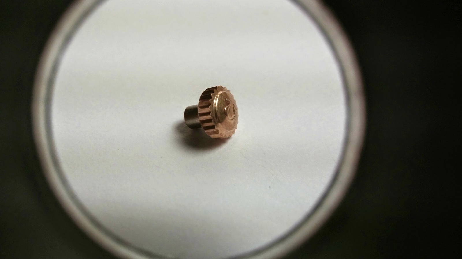 Omega watch parts crown pink / rose gold 5.4 mm tap 7 tube 2.30mm waterproof