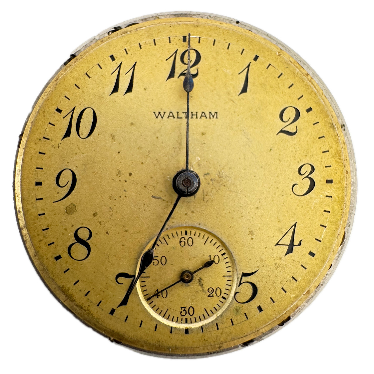 Antique 3/0s 1917 Waltham 15J Mechanical Open Face Pocket Watch Movement No. 315