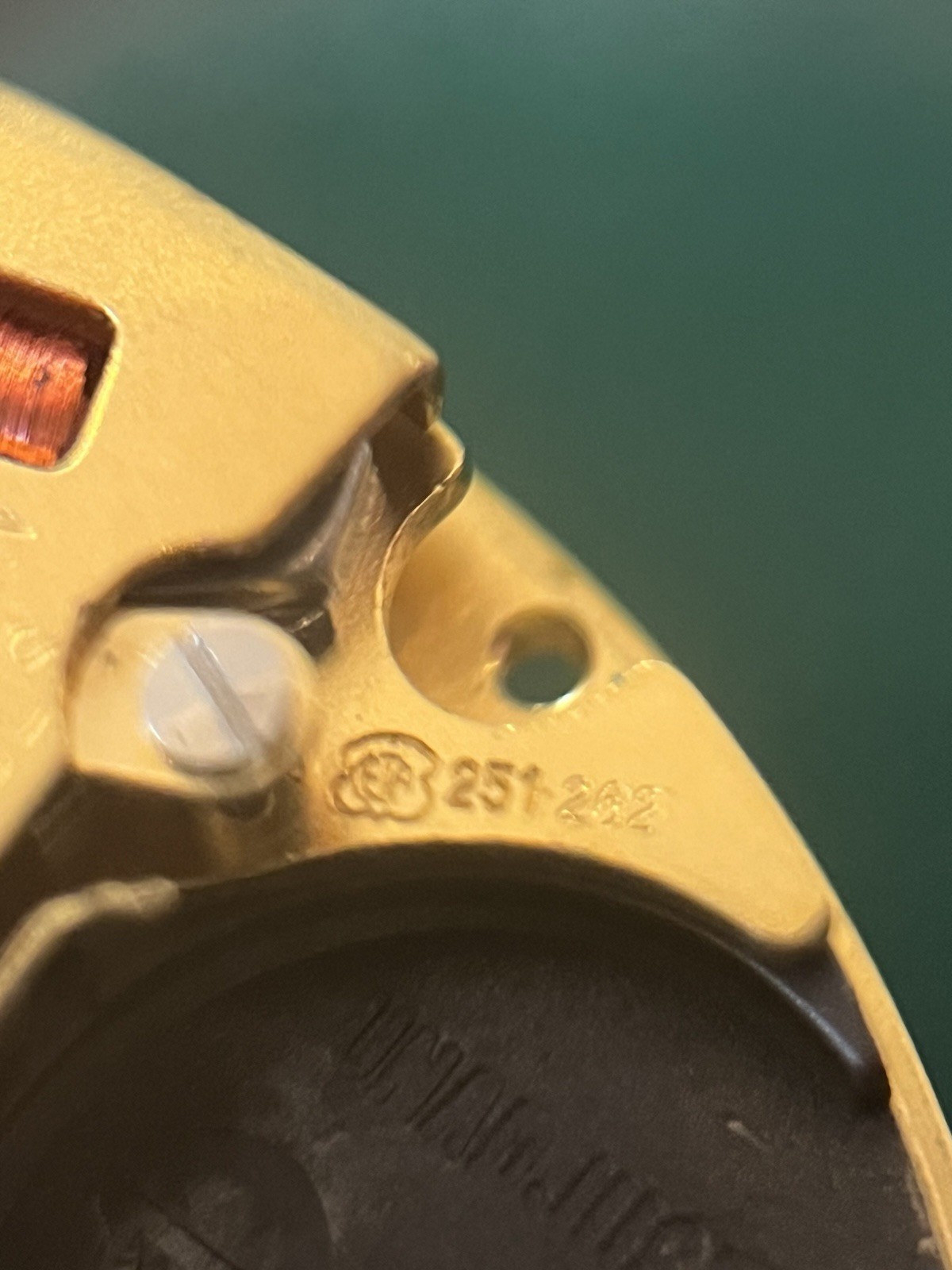 ETA 251.262 Quartz 27j Watch Movement Tag Heuer 2.90