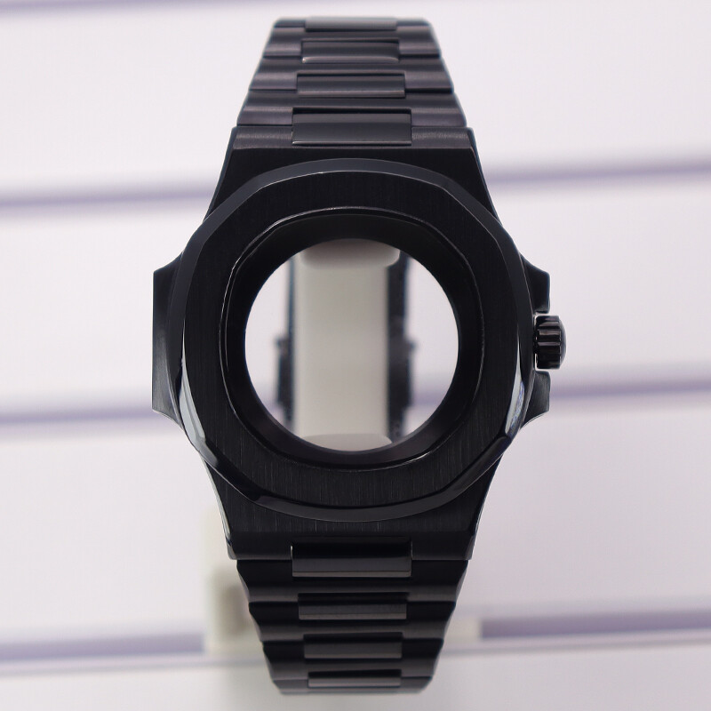 Sapphire Glass 40mm Square Watch Case Nh35 Strap Stainless For Seiko NH36 NH34