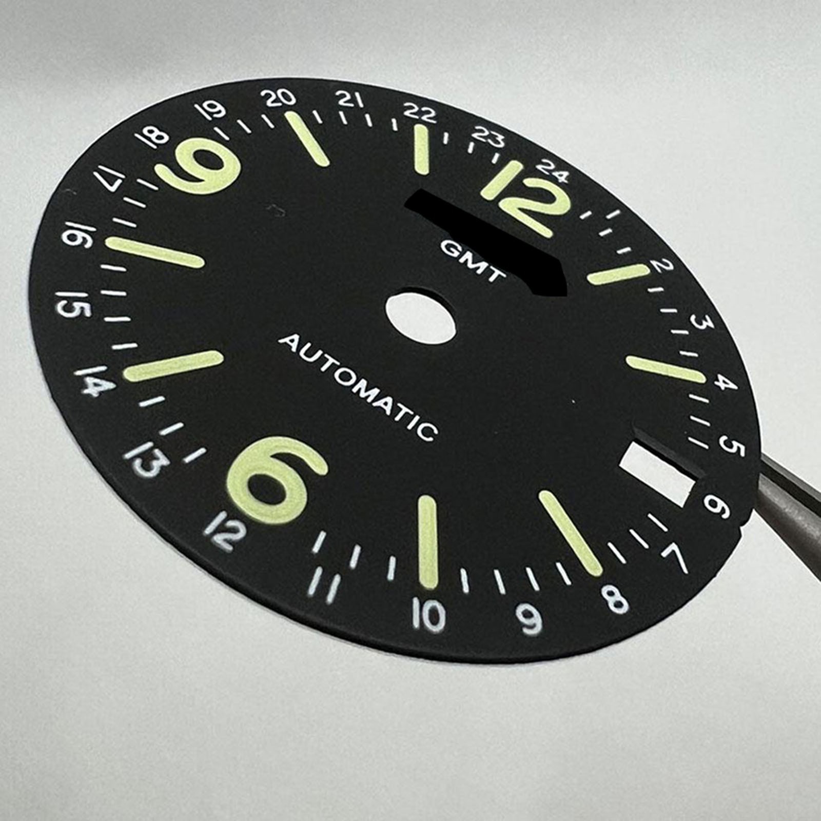 28.5MM Vintage Middle Eastern Watch Dial GMT Model 3 Watch for NH34 Movement