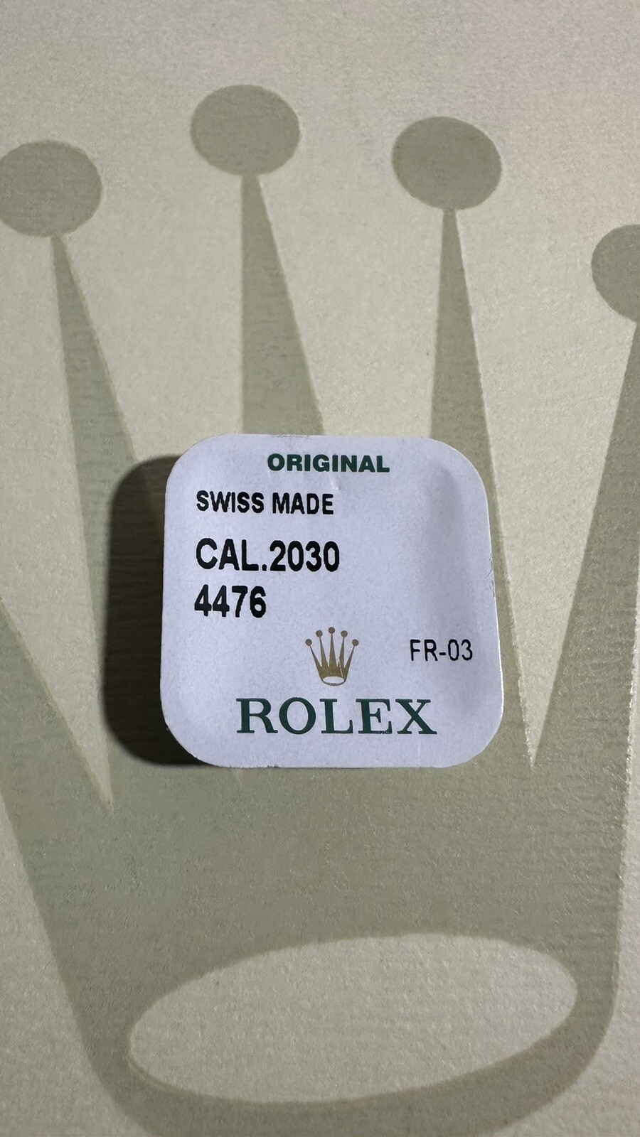 Genuine Rolex Oscillating Weight Axle 2030-4476 Brand New Factory Sealed Package