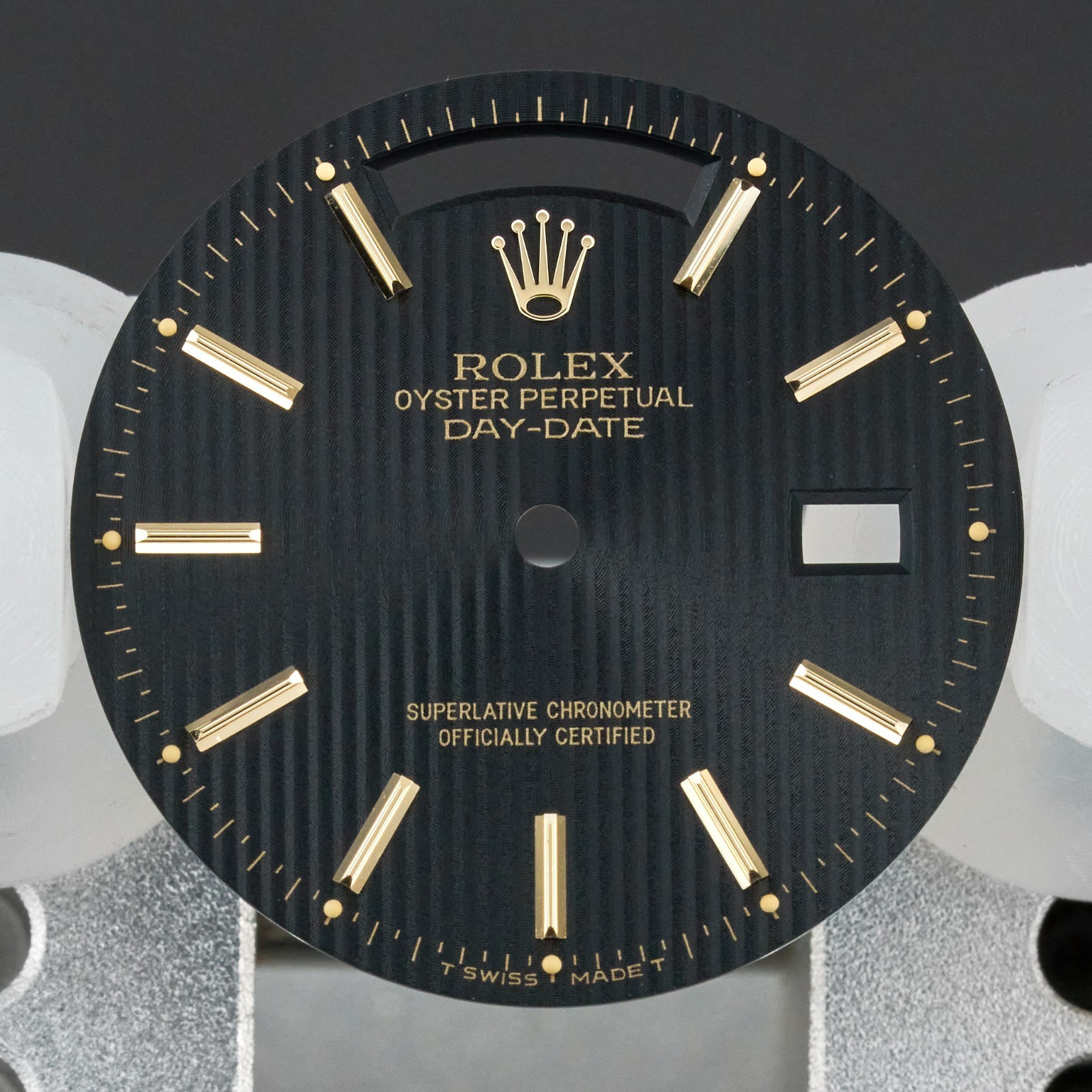 Rolex Day-Date, 18038/18238, Black Tapestry dial, T Swiss Made T