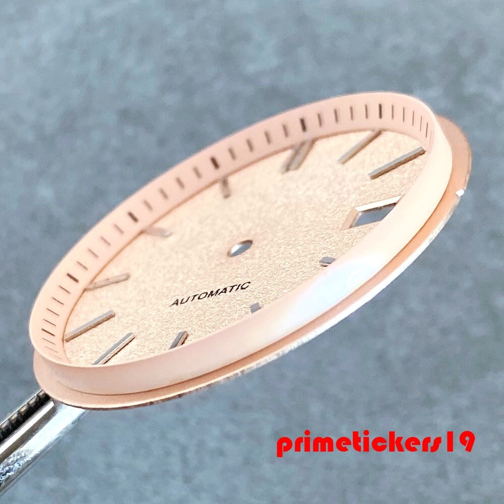 33.5mm*2.84mm Watch Dial Silver Hands Set Fit NH35 Movt Date Window Matte Face