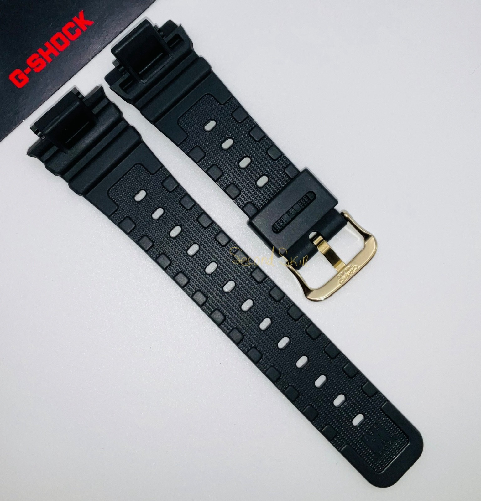 GENUINE Casio G-Shock Black Rubber Watch Band Strap GW-5600BJ-1 + Pins