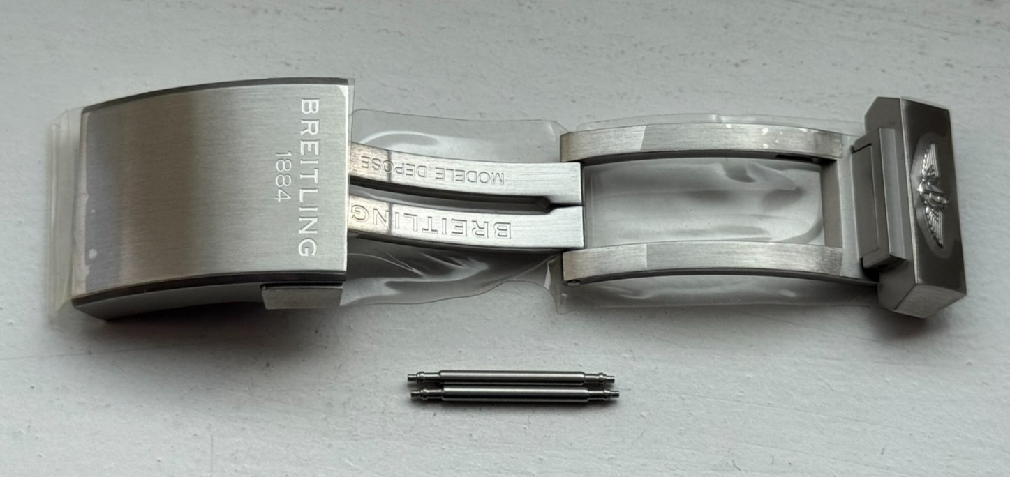 Genuine Breitling Steel Deployment Deployant Clasp Buckle 20mm Strap A20DSA.4