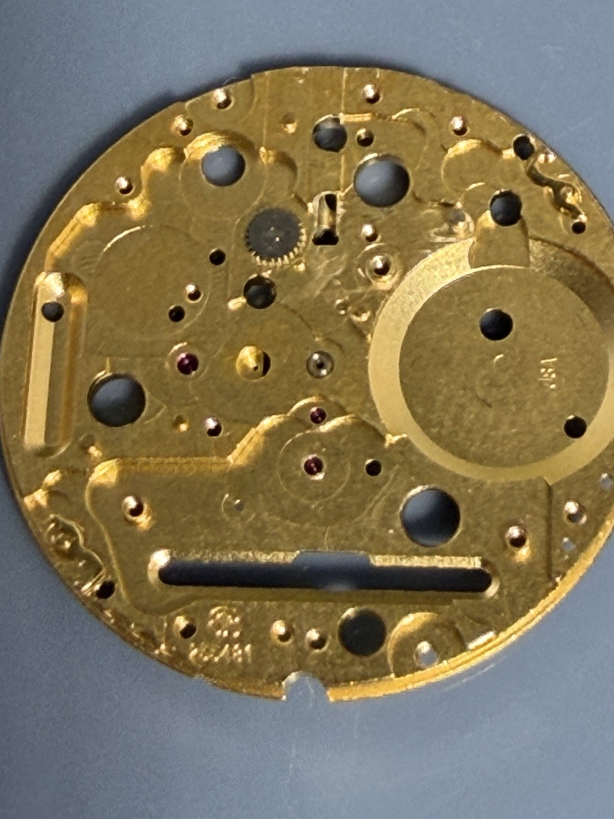 ETA 255.481/483/485/487. Watch Movement Main Plate Jewelled. Genuine Swiss Made