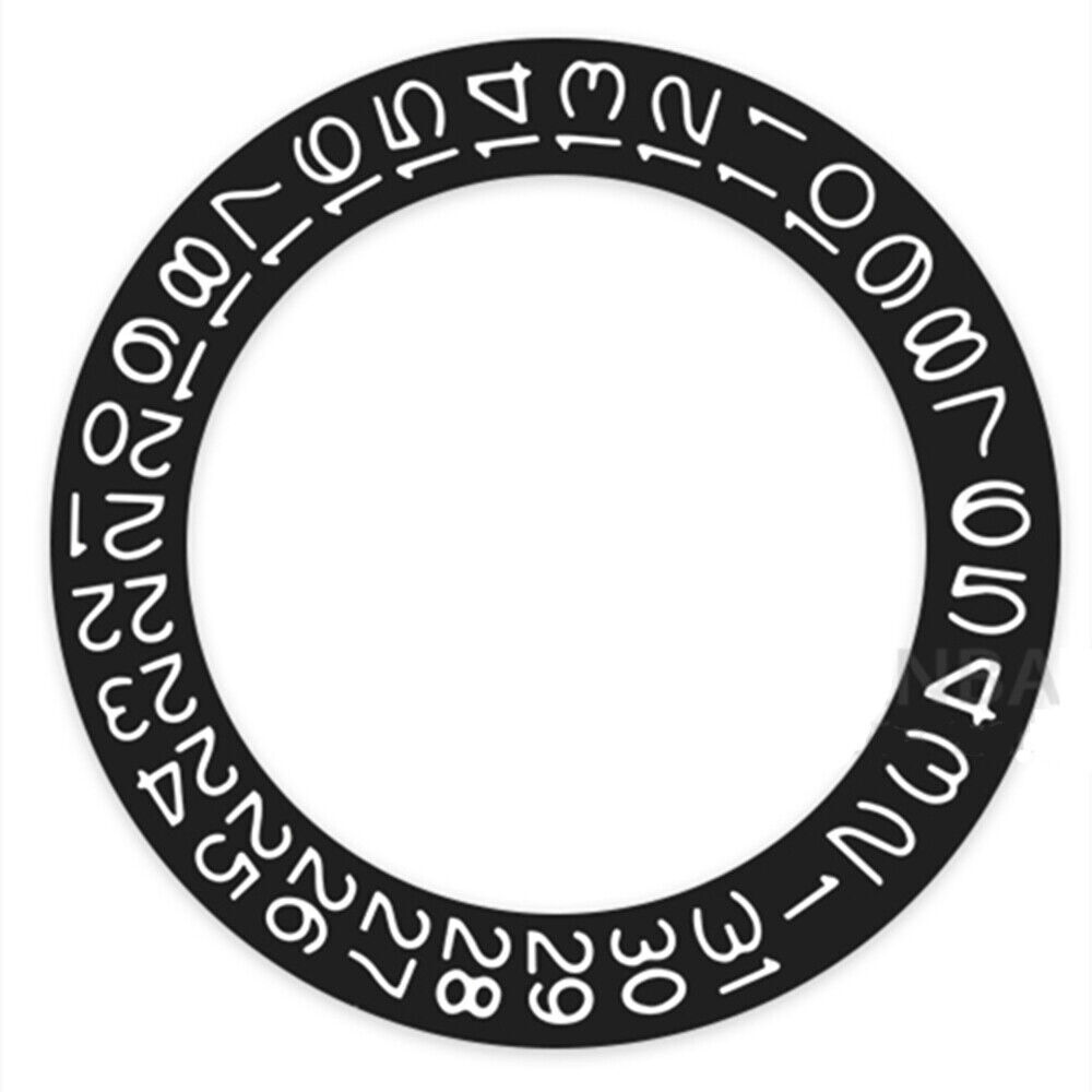Black Background Black Character Date Disk Date Wheel for NH35 NH36