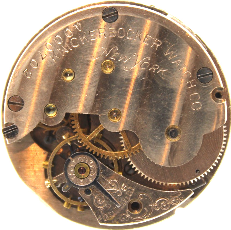 1899-1930 KNICKERBOCKER NY POCKET WATCH MOVEMENT 4000702 34.3mm (PT)