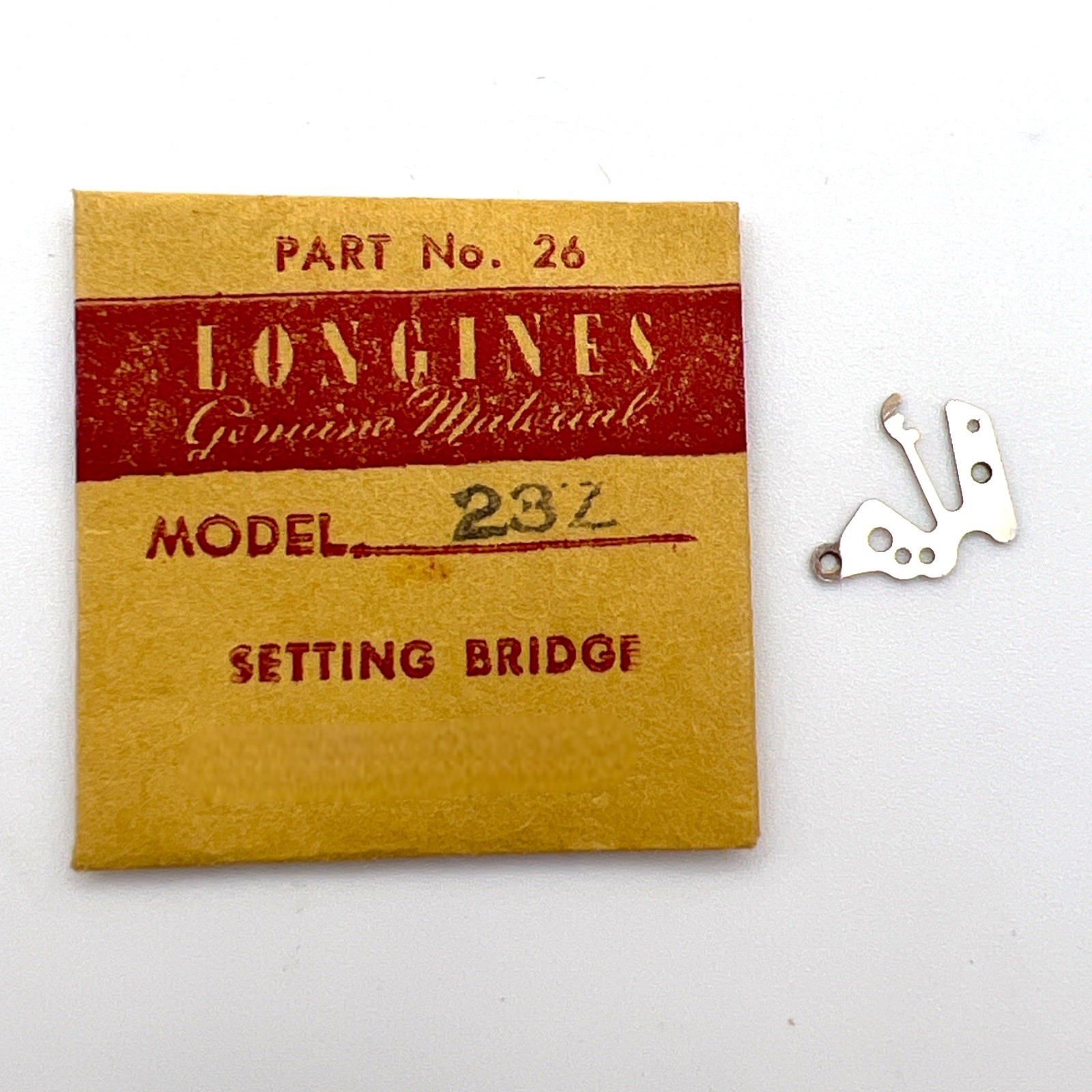 Longines 23Z Set Bridge 445/LON 23Z Yoke NOS Read!