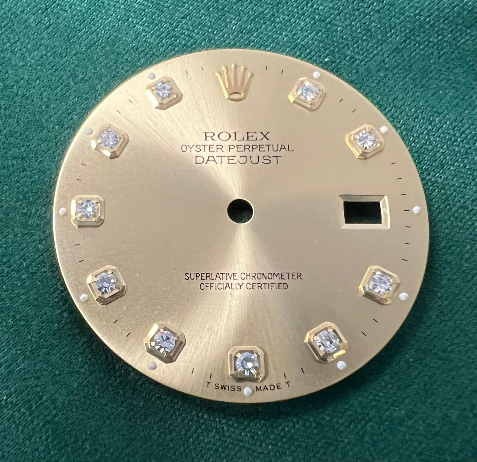 Authentic Rolex Datejust 36mm Gold Diamond Dial for 16013 16233