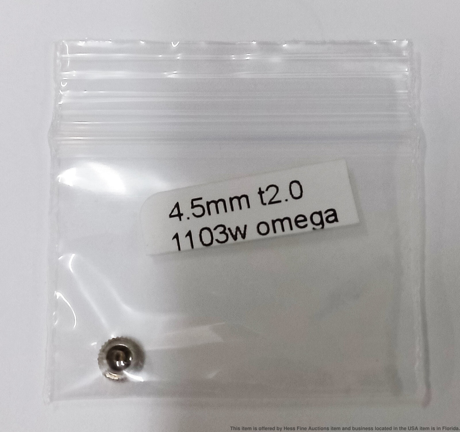 Brand New Genuine Omega White 1103W 4.5mm Watch Crown We Bought Out Parts House