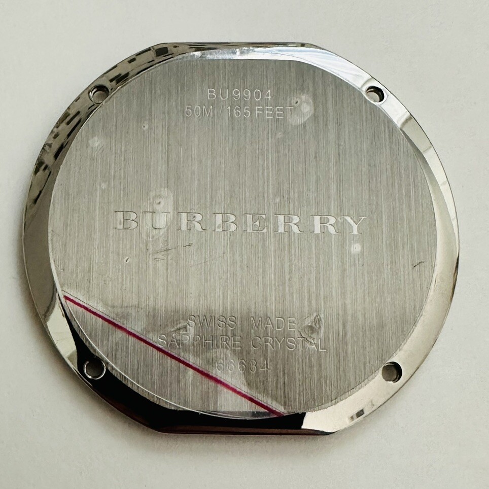 New Genuine Burberry BU9904 Stainless Steel 42.5mm Case Back Part