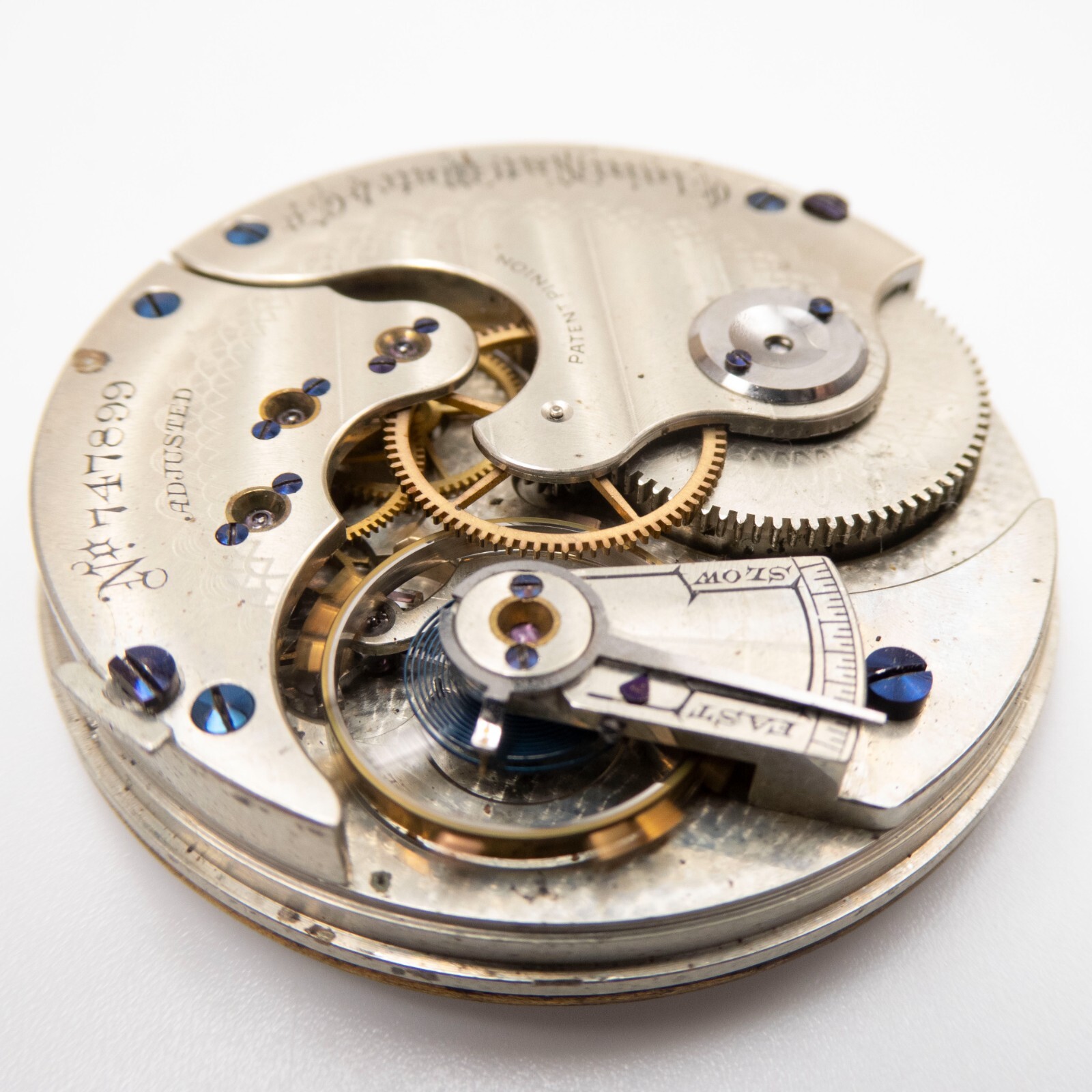 Elgin Grade 4 Model 3 16-Size 15-Jewel Lever-Set Antique Pocket Watch Movement