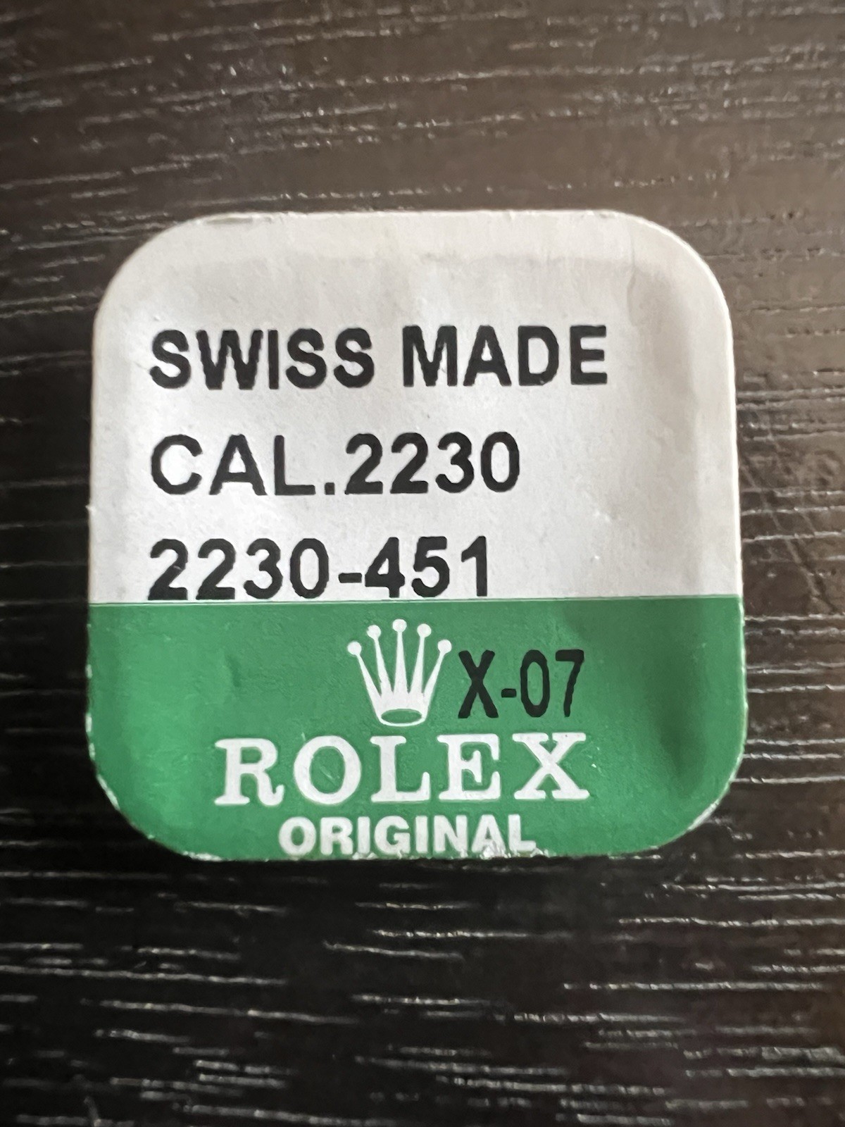 Rolex Original 2230, 2235, 451 Bridle For Stud Genuine New Old Stock Sealed
