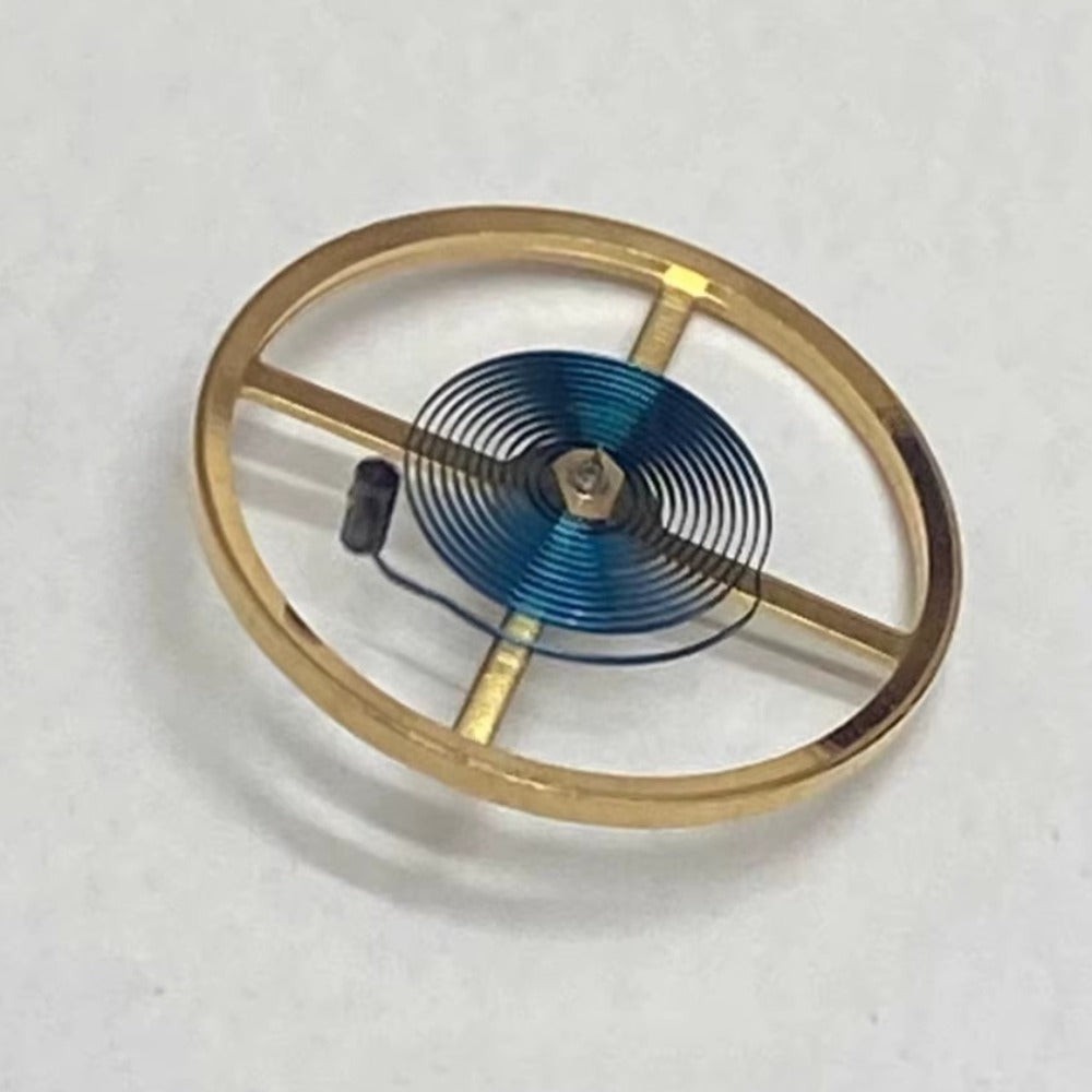 Complete Balance Wheel With Blue Hairspring Fit For China 3186 3135 Movement
