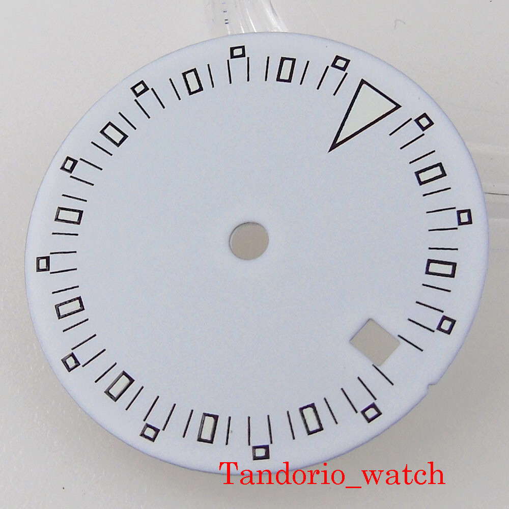29/30.3mm Black White Sterile Watch Dial Face For MIYOTA 8215 821A DG Movement