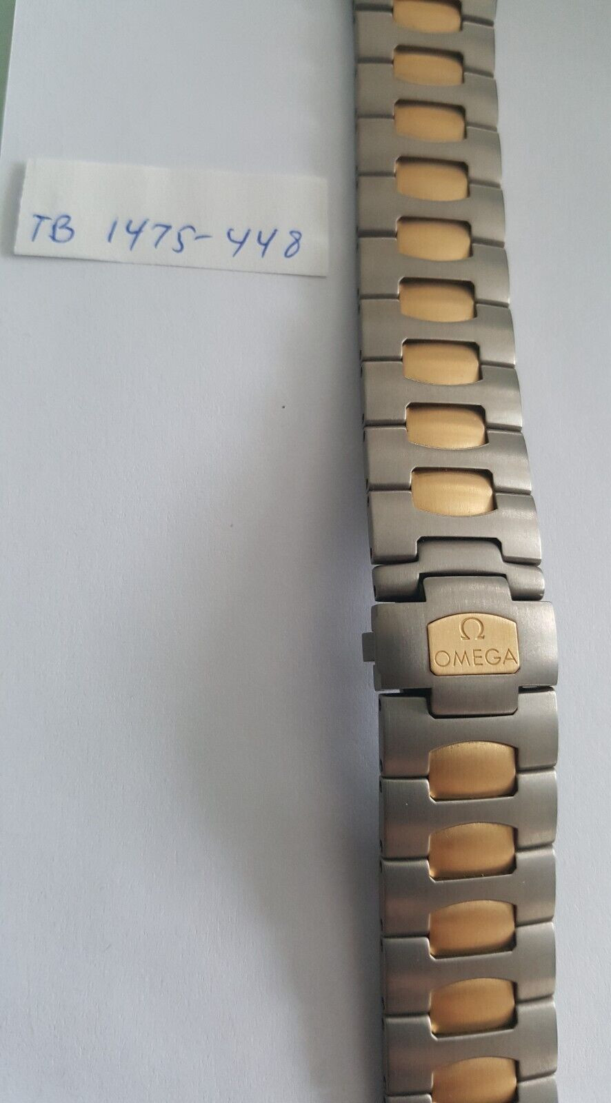 Omega Titanium-18KT Yellow Gold Plated Bracelet Number TB1475-448