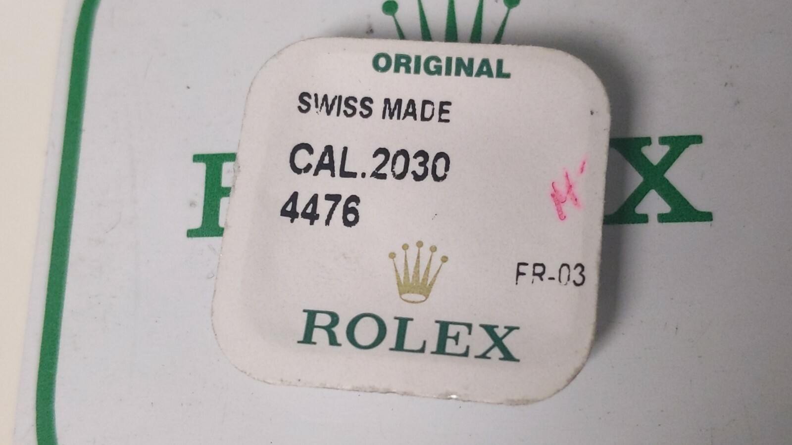 Rolex 2030 4476 Axle for Oscillating Weight, Authentic, New, SEALED