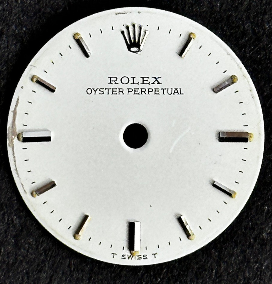 Vintage Rolex Ladies Oyster Perpetual Watch Dial For 24mm Rolex No Date