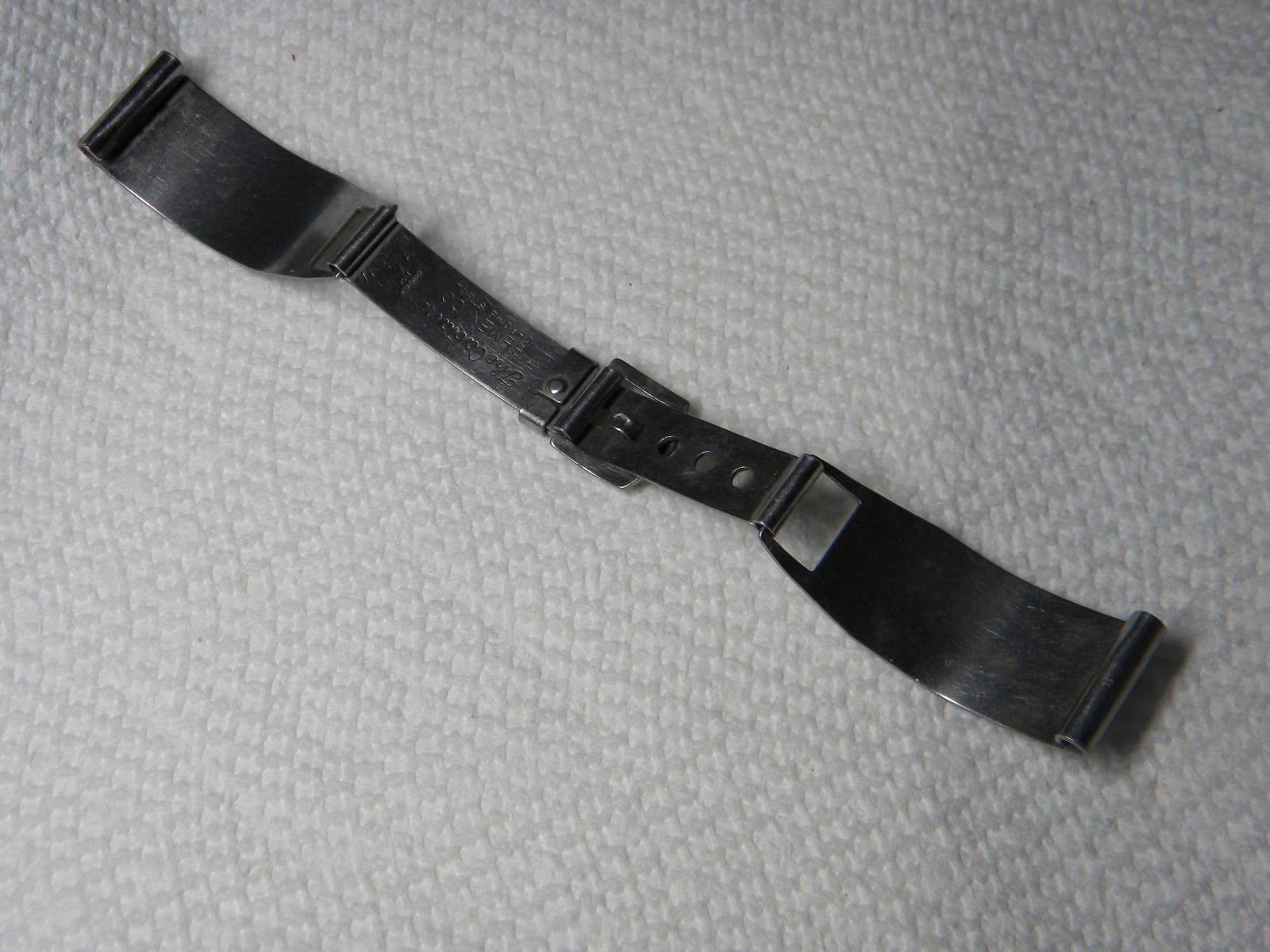 The Captain by Gemex Co Chrome Steel USA Made Watch Band Approx 15.5MM Lug Width