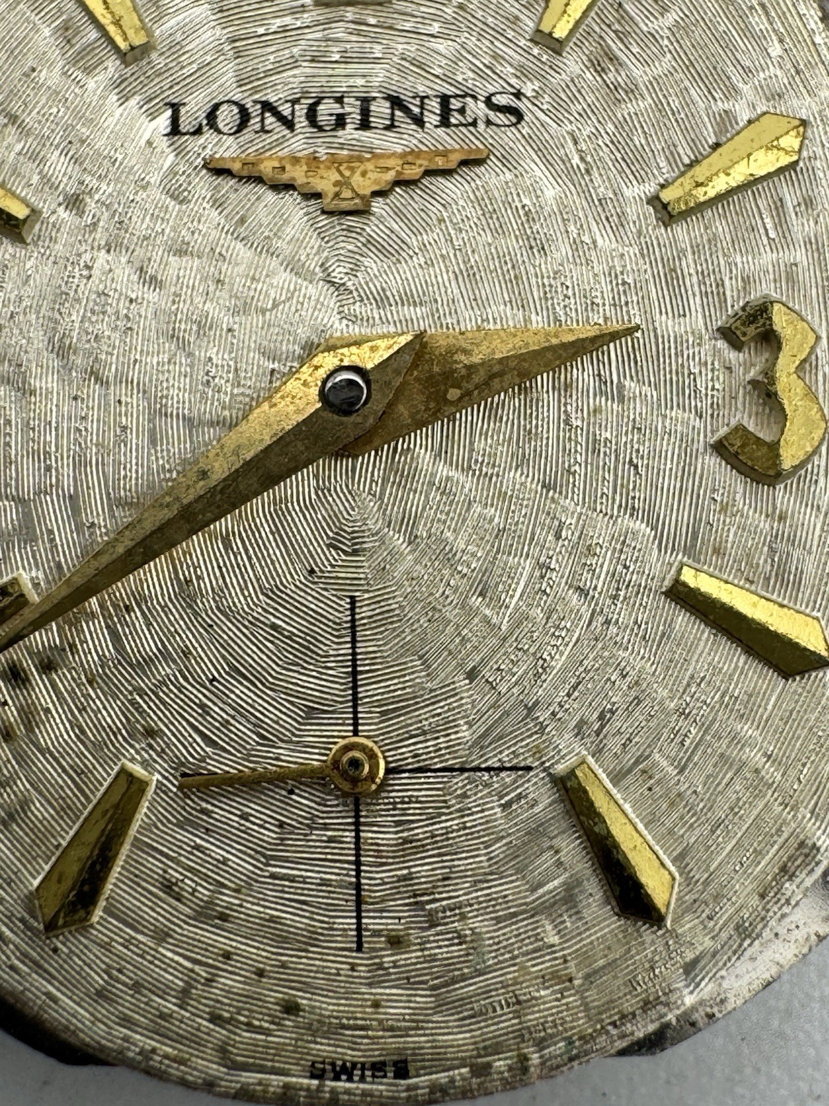 Vintage Longines Cal 370 Wristwatch Movement For Parts Or Repair