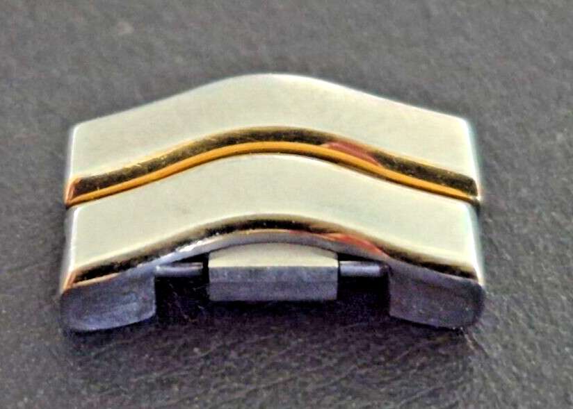 EBEL 12.8mm Double Link Sport Wave Classic Link Gold and Steel with pins extra
