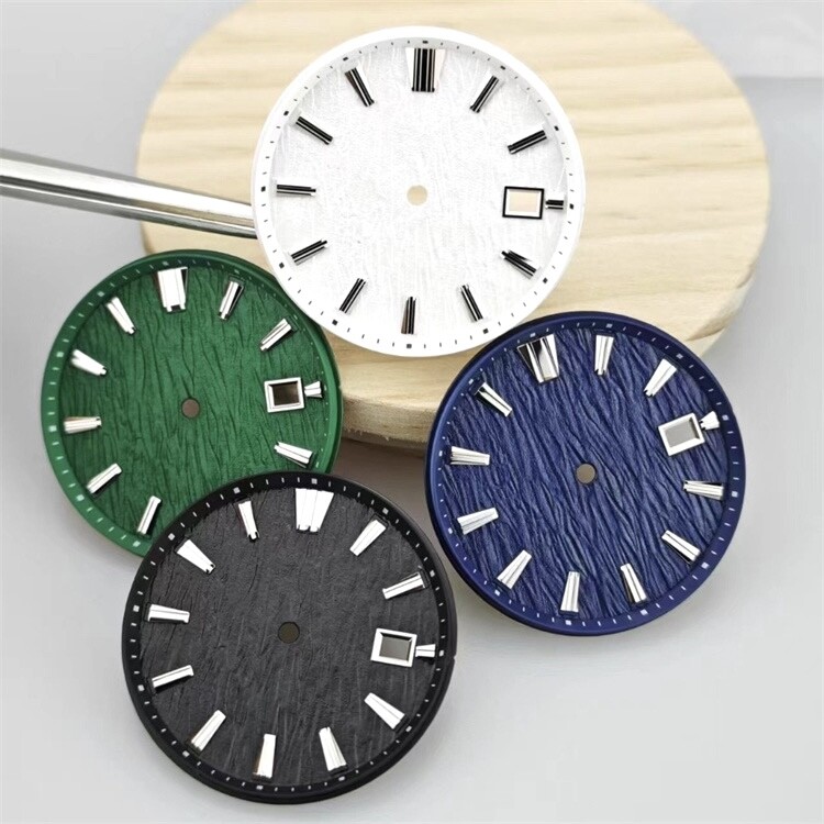 33.5mm Fir Tree Forest Watch Dial for NH35 NH36 Date