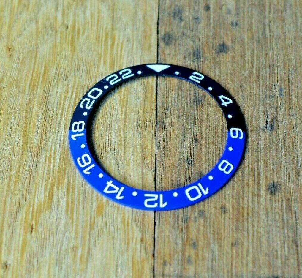 New Bezel Ceramic Insert For Rolex GMT MASTER II 16700 16710 16760 Enrgaved