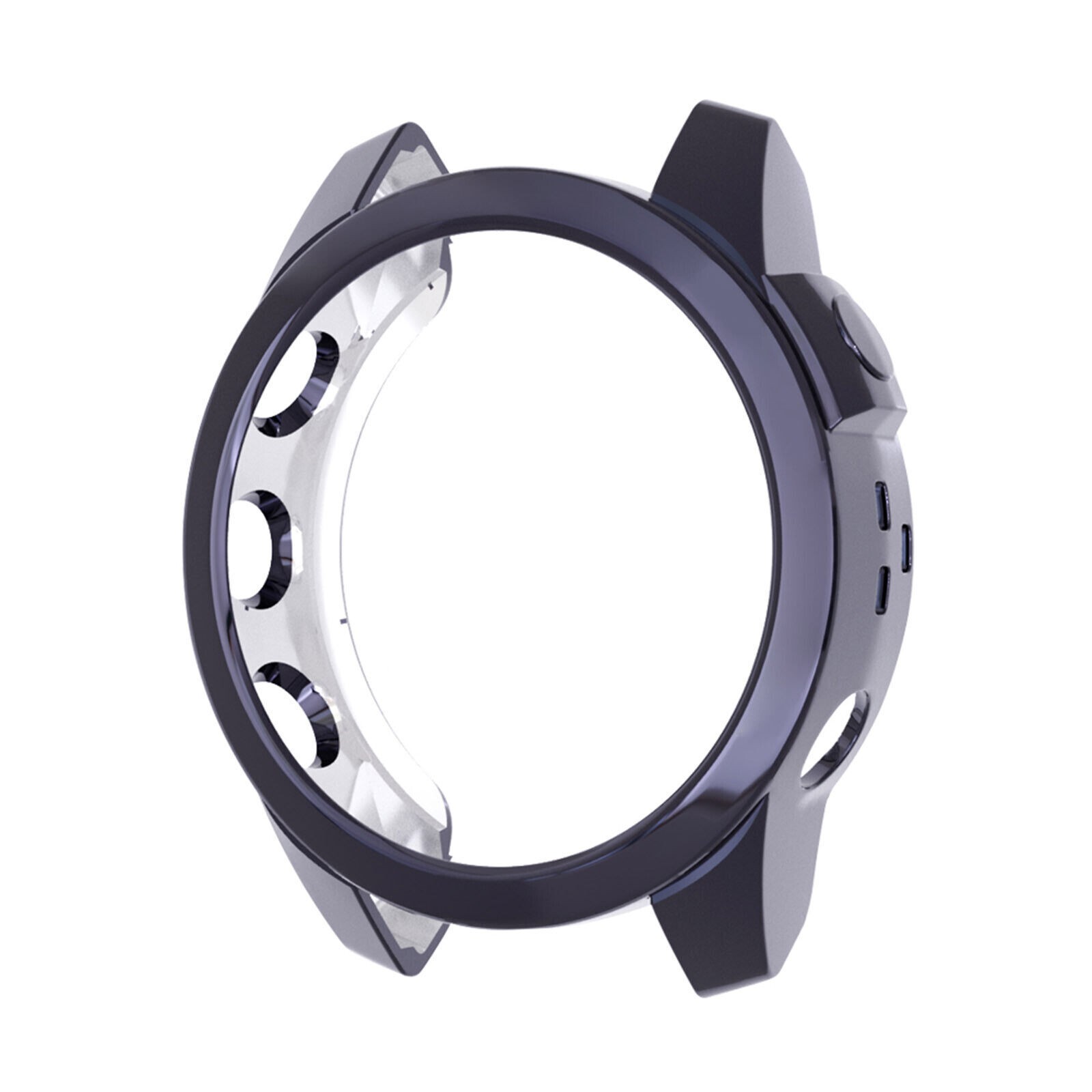 For Garmin Fenix 7 Sapphire Watch Frame TPU Silicone Protector Bumper Case Cover