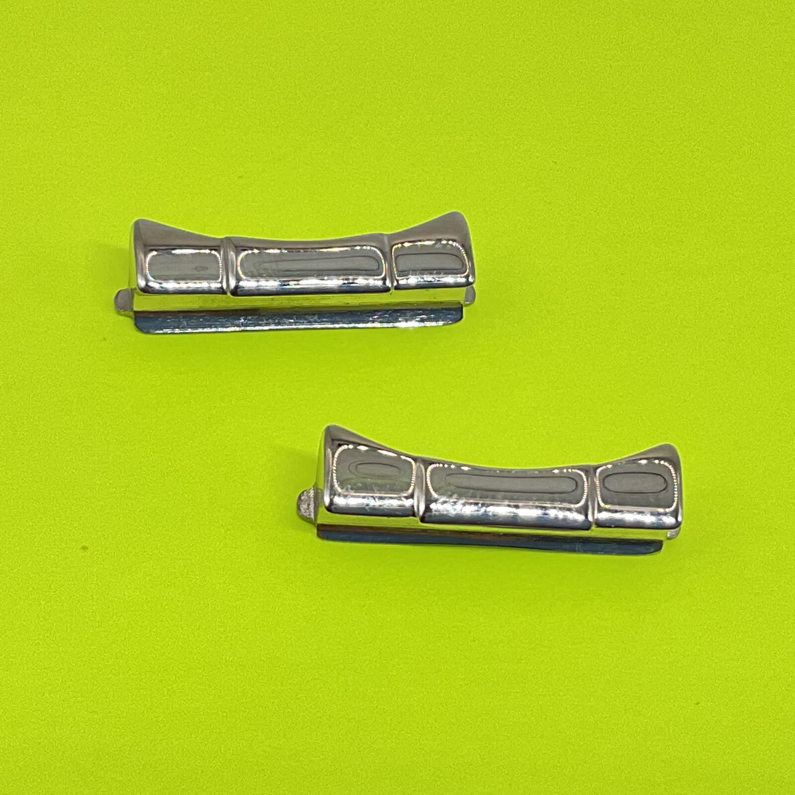 20MM S/S LEATHER RUBBER STRAP BAND END LINKS FOR ROLEX 36MM 5 SERIES HI-POLISHED