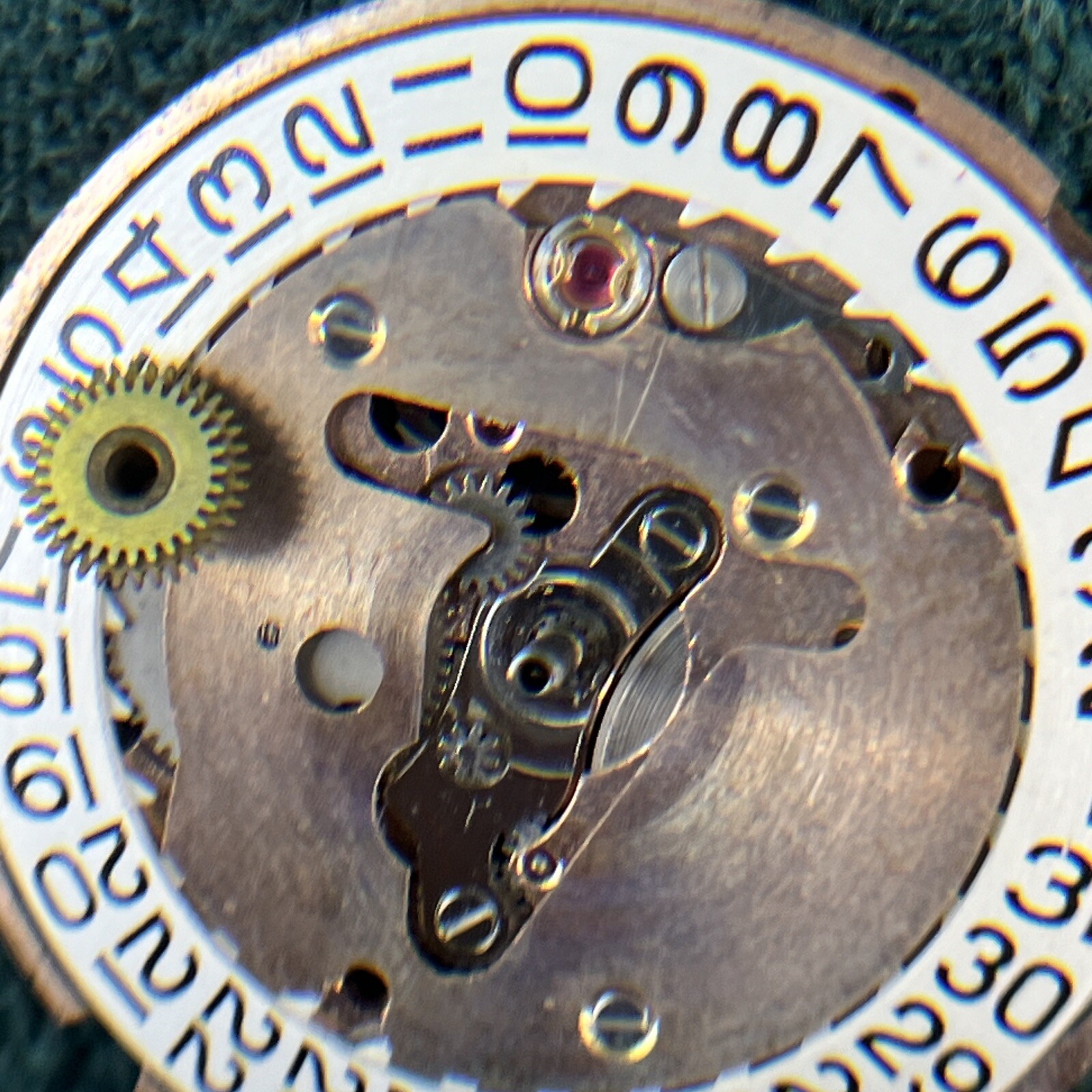 Vintage LANCO Dial and Movement Hands Not Working Used