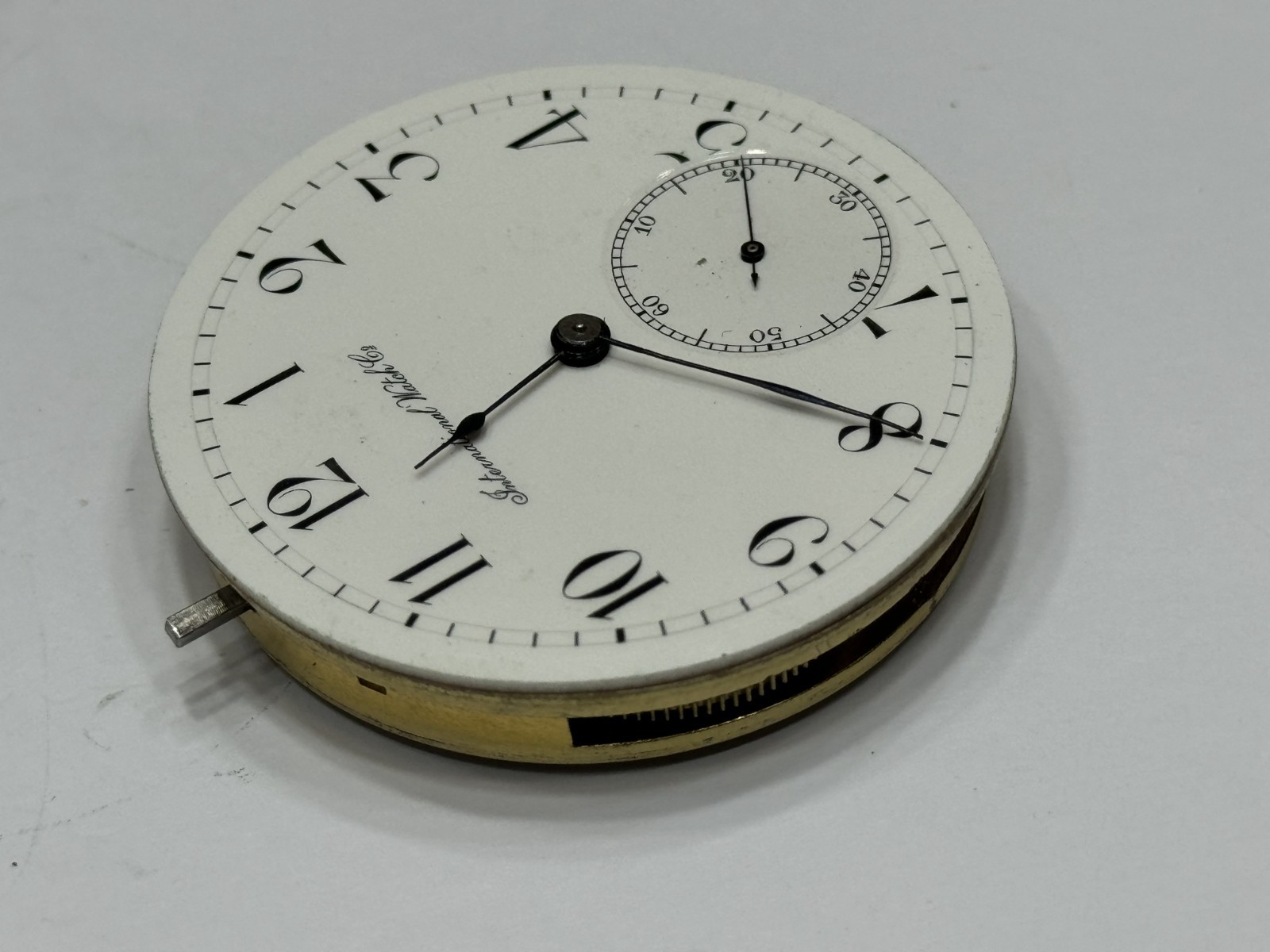 IWC International Watch Co Pocket Movement Manual Cal.52 Swiss 43.5mm Running