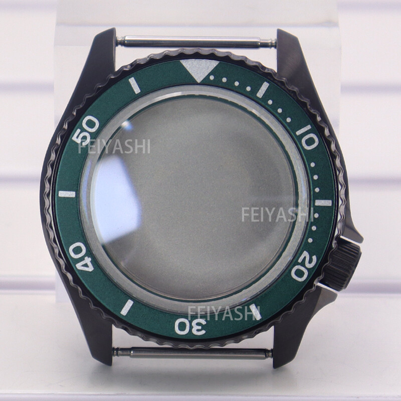 Black Steel Watch Case parts Skx007 mod Chapter Ring For Seiko nh34 NH35 nh36 38