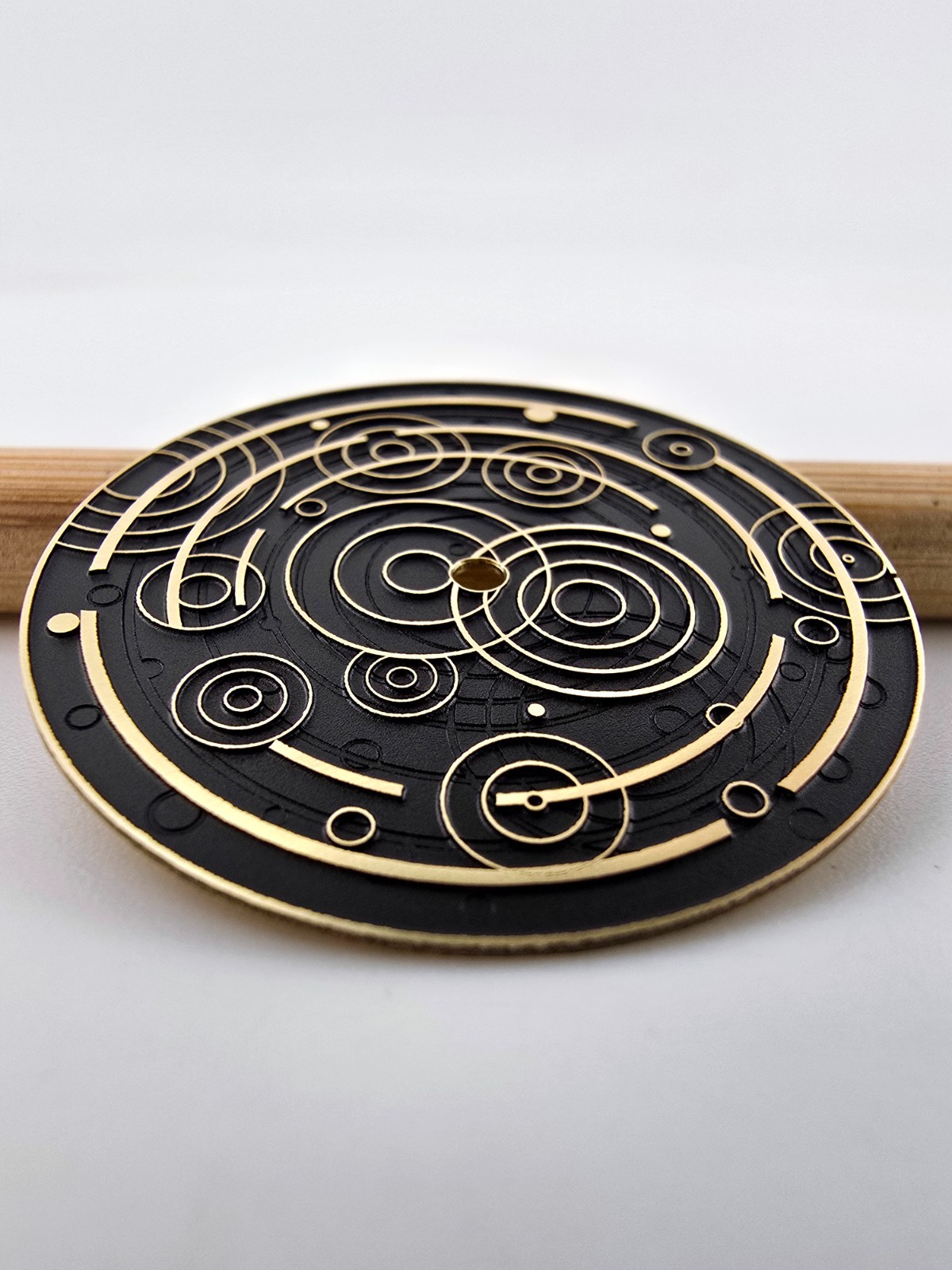 Custom-Made Laser Engraved Watch Dial | Black Rain – Order any designsize