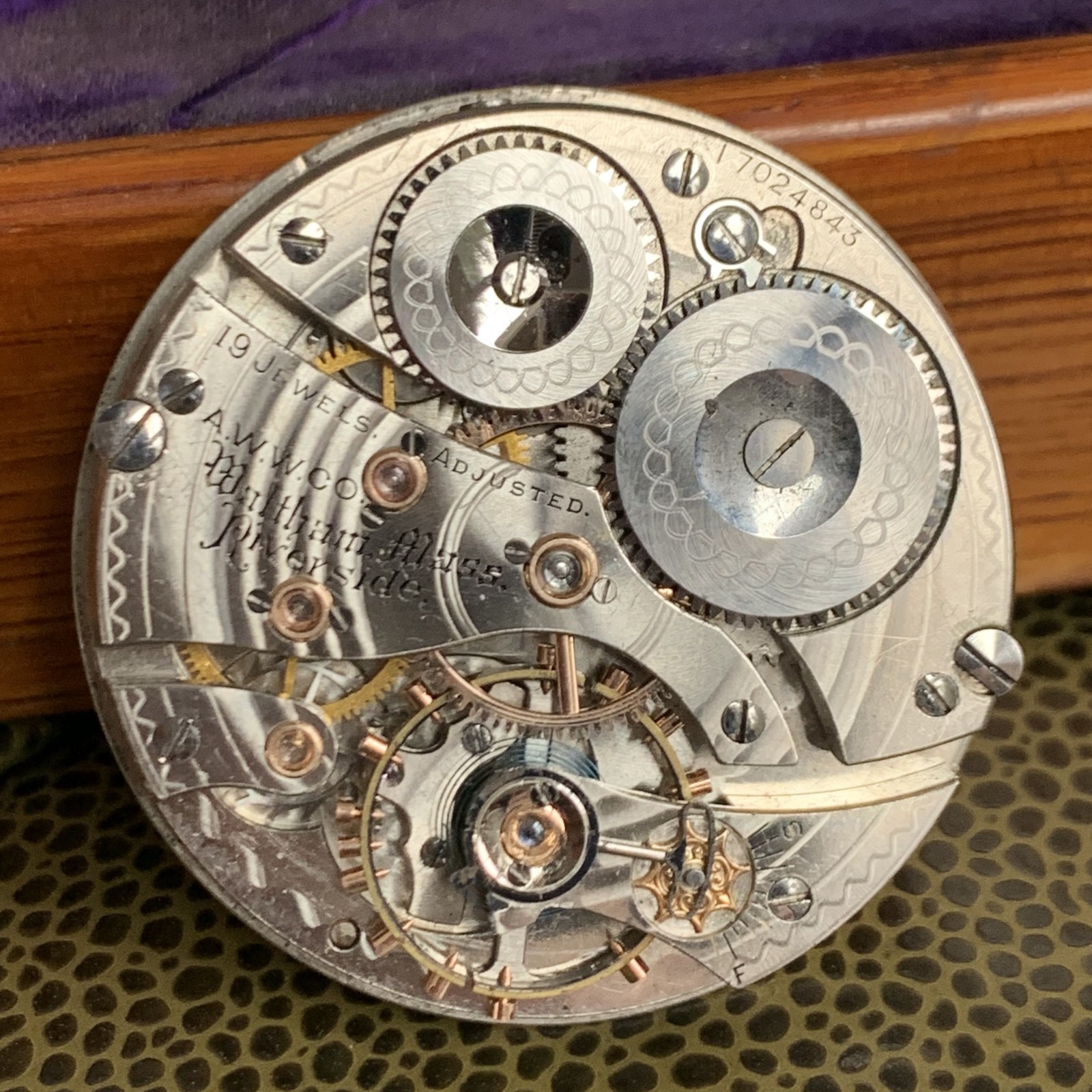 1908 Waltham Riverside 16S 19 Jewels Hunting Case Pocket Watch Movement Repair