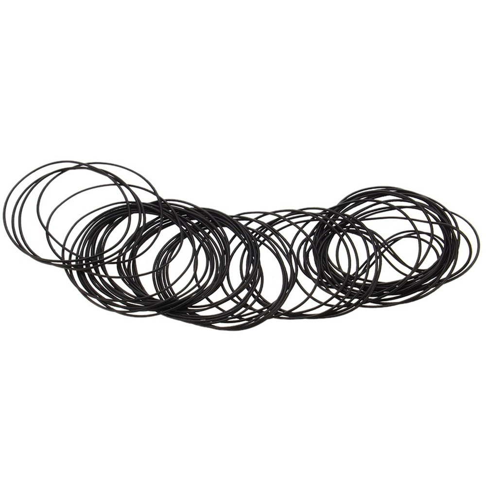 13-36mm DIA Rubber O Ring Waterproof Round Watch Back 0.6mm Gasket Rubber Seal