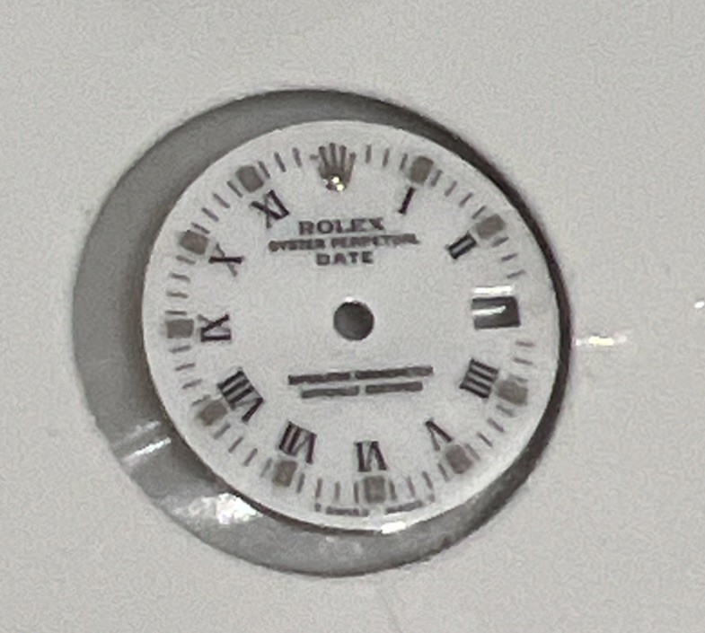 Rolex Dial White Gold Black For 26mm Case Datejust Ladies Authentic Original